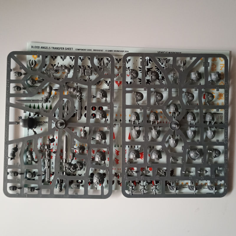 Blood Angels Upgrades + Transfer Sheet New on Sprue