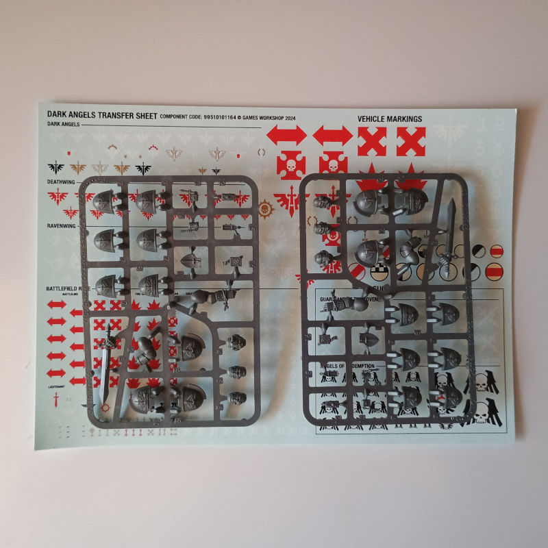 Dark Angels Primaris Upgrades New on Sprue