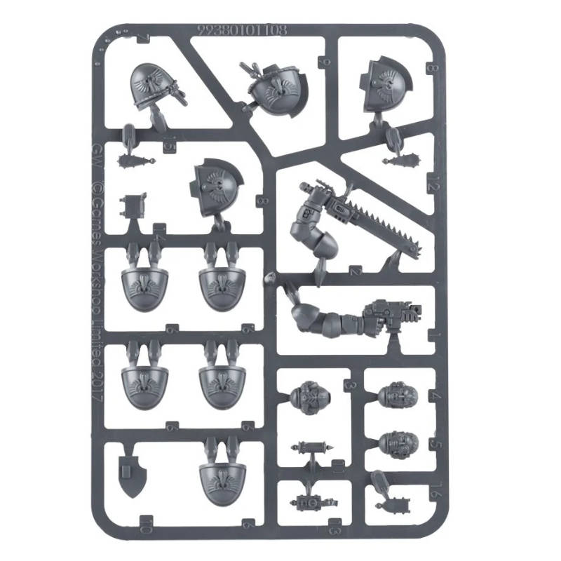 Blood Angels Primaris Upgrades x 2 + Transfer Sheet New on Sprue