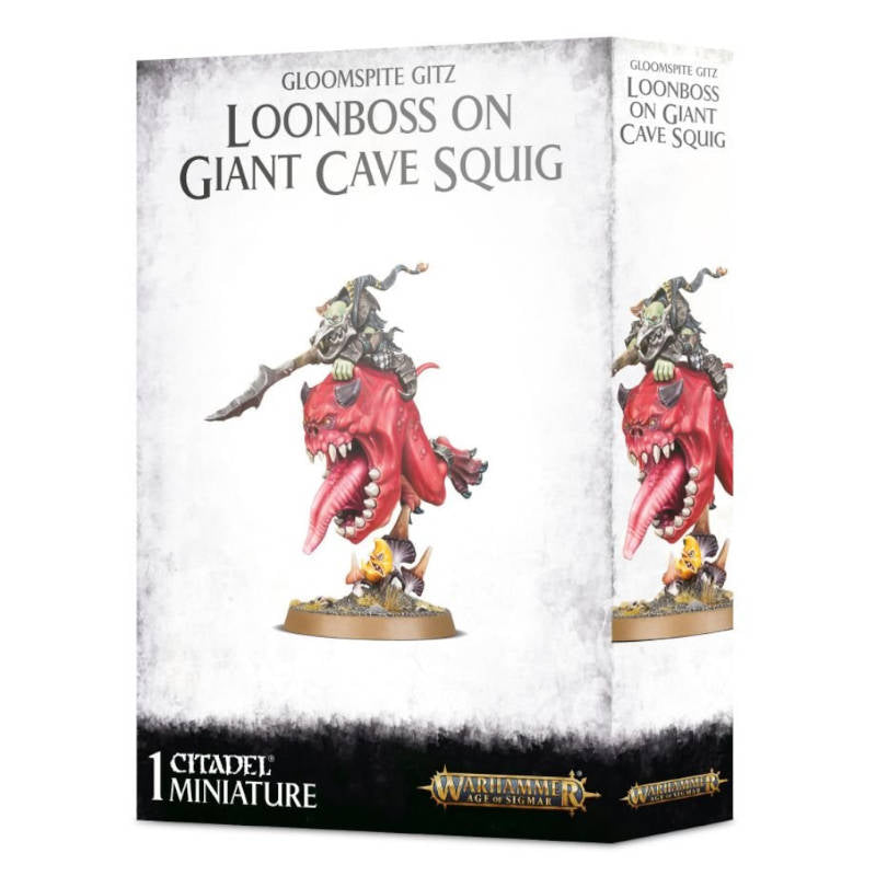 Gloomspite Gitz Loonboss on Giant Cave Squig