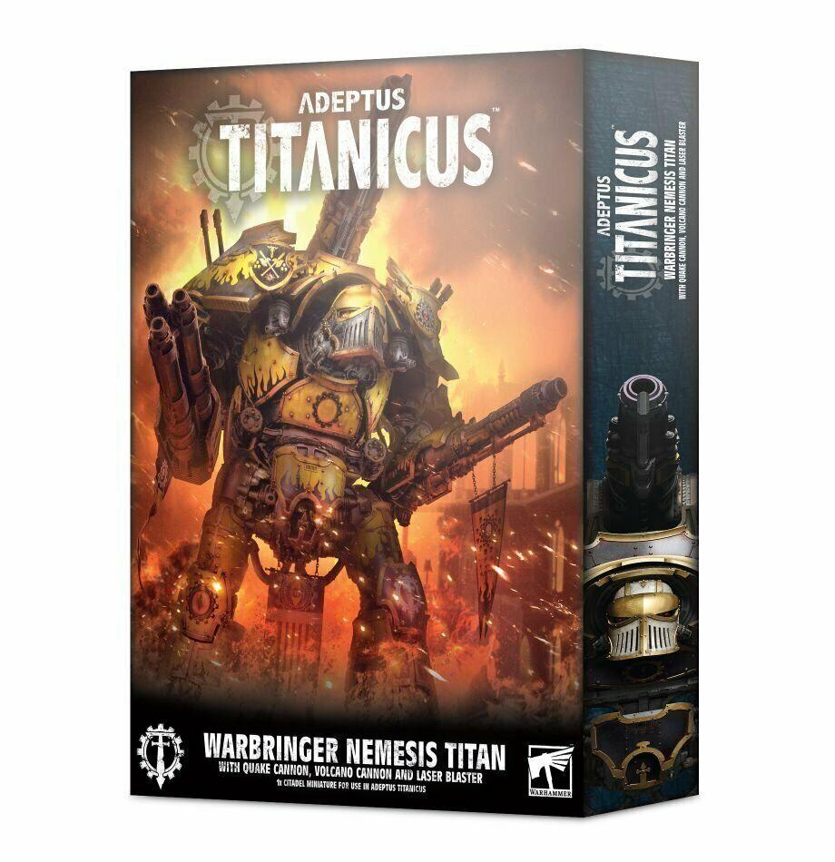 Discount Adeptus Titanicus Warbringer Nemesis Titan with Quake Cannon, Volcano Cannon and Laser Blaster - West Coast Games