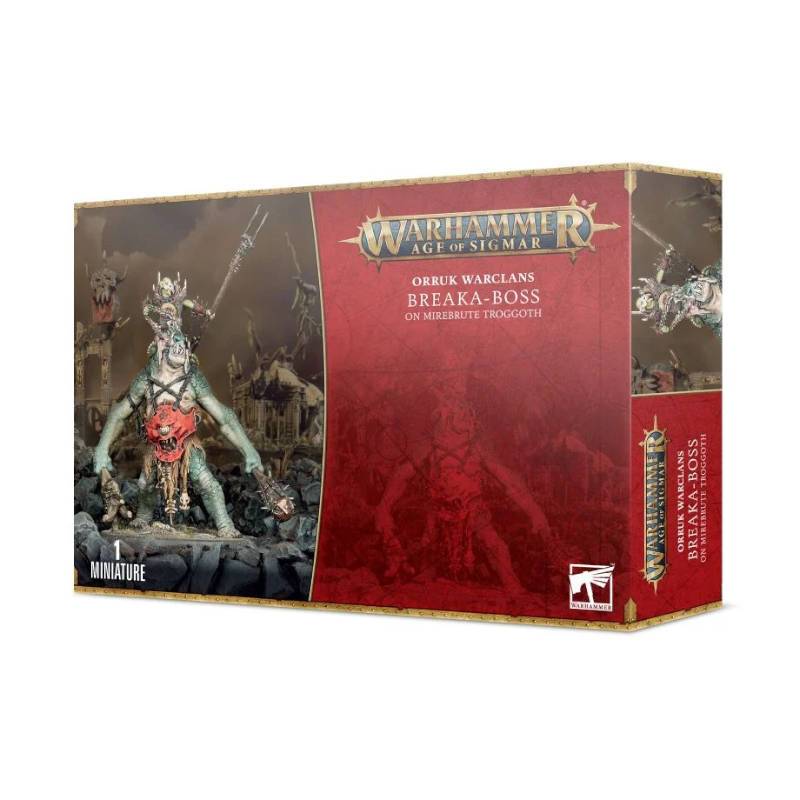 Discount Orruk Warclans Breaka-boss on Mirebrute Troggoth - West Coast Games