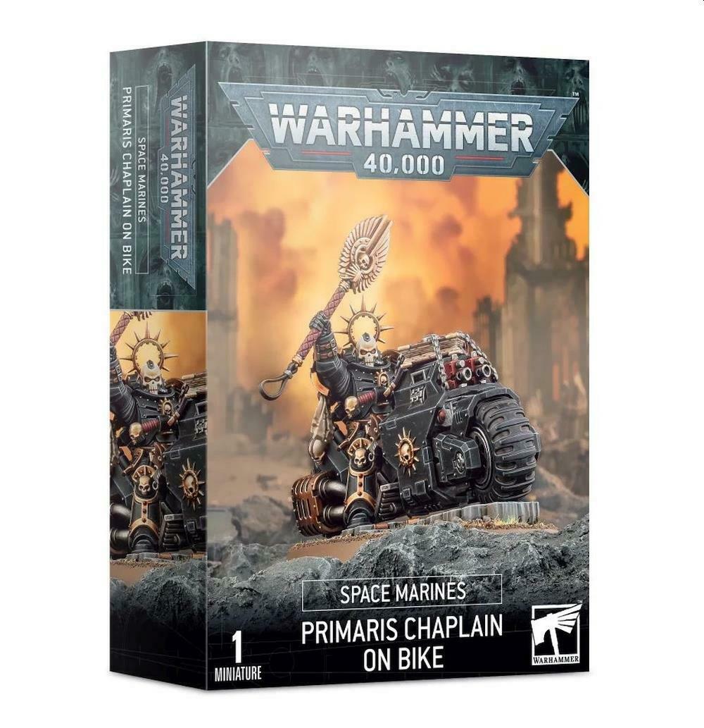 Discount Space Marines Primaris Chaplain on Bike - West Coast Games