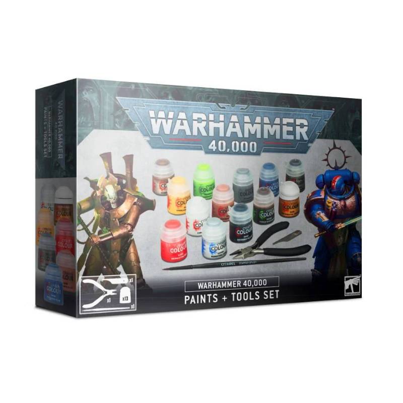 Discount Warhammer 40,000: Paints + Tools Set - West Coast Games