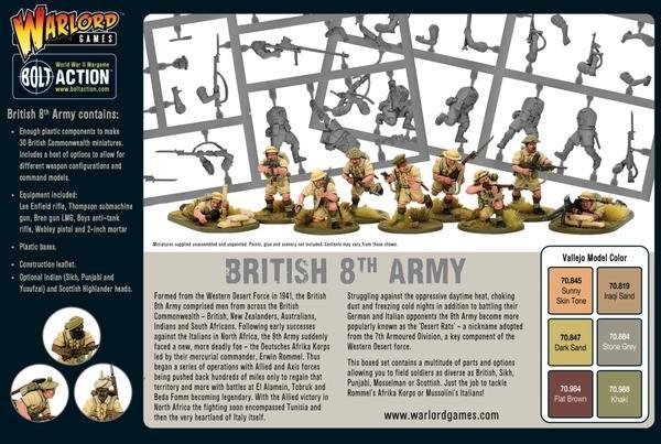 Discount Warlord Games Bolt Action British 8th Army - West Coast Games