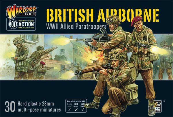 Discount Warlord Games Bolt Action British Airborne WWII Allied Paratroopers Box Set - West Coast Games