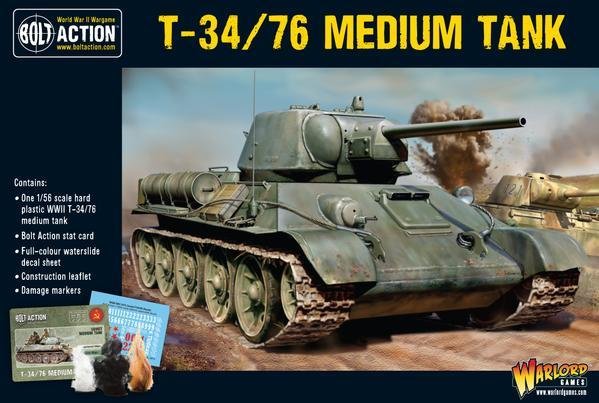 Discount Warlord Games Bolt Action Soviet T34/76 Medium Tank - West Coast Games
